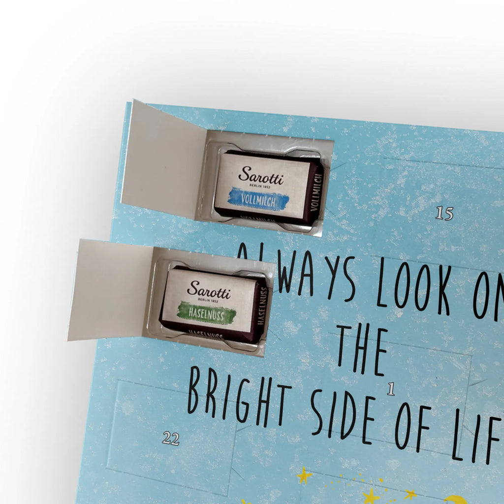 Personalisierter Schoko Foto Adventskalender Fuchs Sterne Personalisierter Schoko Foto Adventskalender, Fuchs, Spruch Positiv, Always Look On The Bright Side Of Life, Füchse, Spruch schön, Romantik, Tröstende Worte