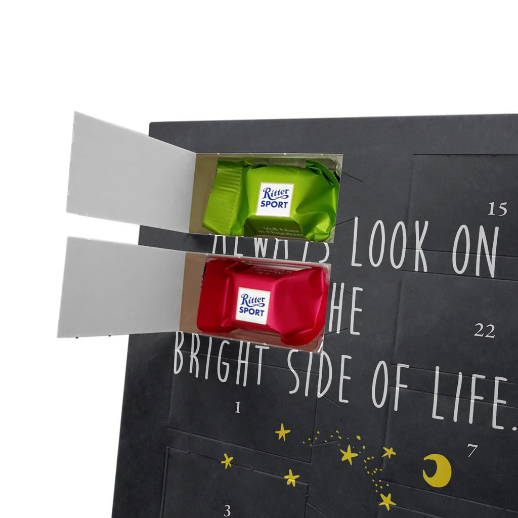 Personalisierter Schoko Foto Adventskalender Fuchs Sterne Personalisierter Schoko Foto Adventskalender, Fuchs, Spruch Positiv, Always Look On The Bright Side Of Life, Füchse, Spruch schön, Romantik, Tröstende Worte