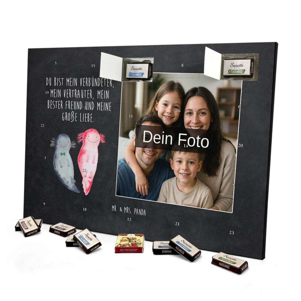  axolotl Girlfriend Personalisierter Schoko Foto Adventskalender, Axolotl, Molch, Schwanzlurch, Lurche, Jahrestag, Valentinstag, Lurch, Axolot, Ehemann, Freund, Liebe, Verlobter, Große Liebe, Liebesbeweis