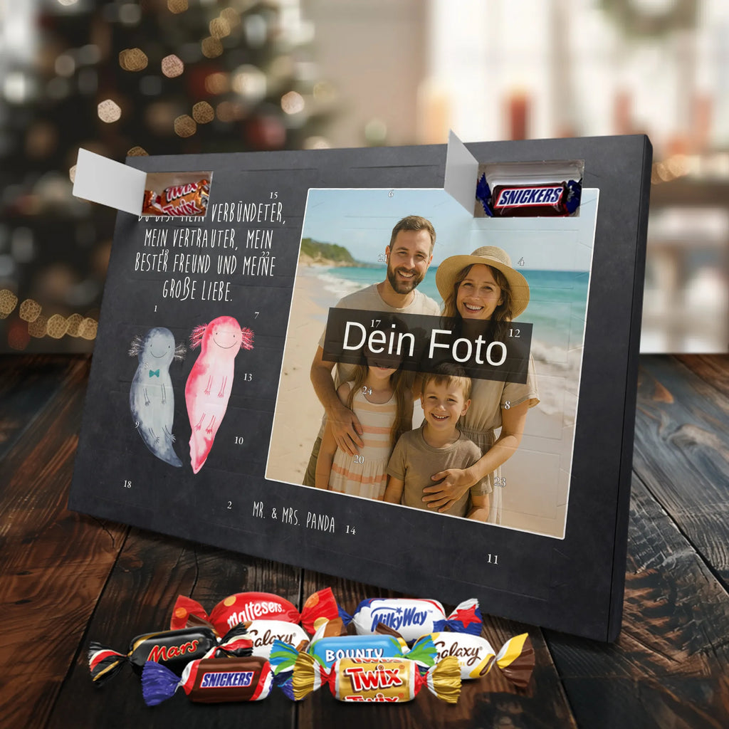  axolotl Girlfriend Personalisierter Schoko Foto Adventskalender, Axolotl, Molch, Schwanzlurch, Lurche, Jahrestag, Valentinstag, Lurch, Axolot, Ehemann, Freund, Liebe, Verlobter, Große Liebe, Liebesbeweis