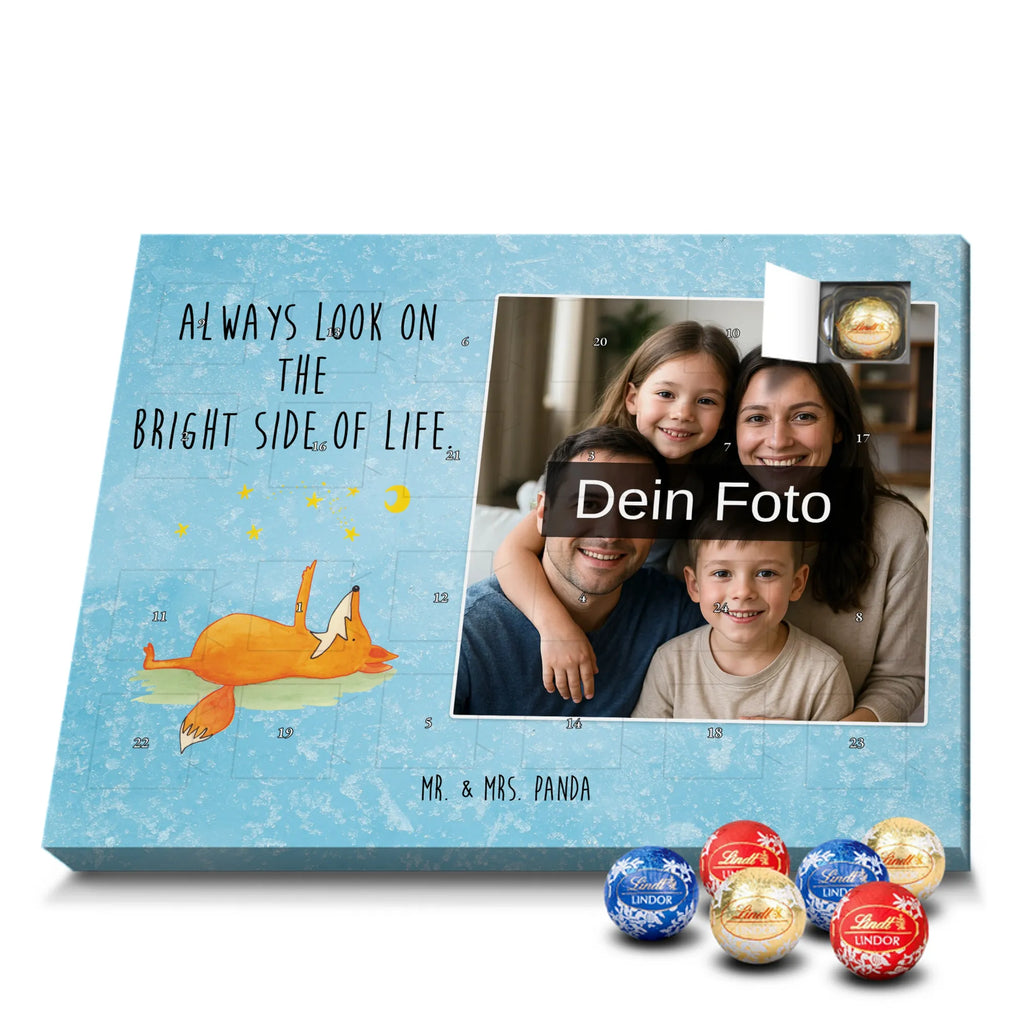 Personalisierter Schoko Foto Adventskalender Fuchs Sterne Personalisierter Schoko Foto Adventskalender, Fuchs, Spruch Positiv, Always Look On The Bright Side Of Life, Füchse, Spruch schön, Romantik, Tröstende Worte