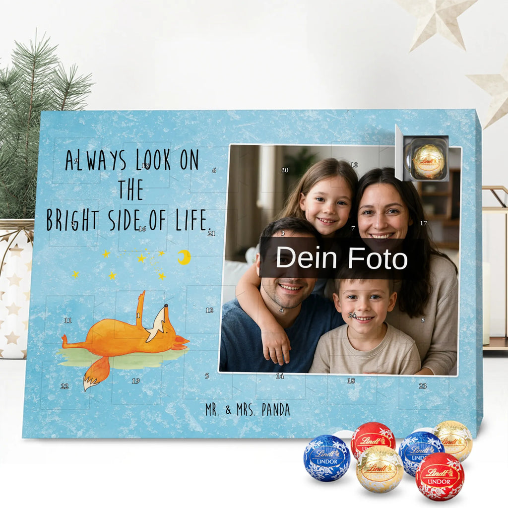 Personalisierter Schoko Foto Adventskalender Fuchs Sterne Personalisierter Schoko Foto Adventskalender, Fuchs, Spruch Positiv, Always Look On The Bright Side Of Life, Füchse, Spruch schön, Romantik, Tröstende Worte