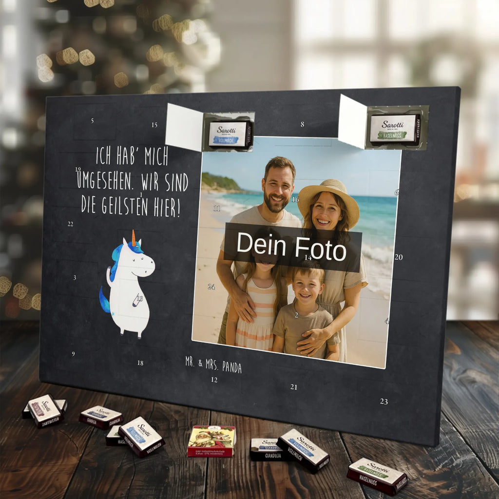 Personalisierter Schoko Foto Adventskalender Einhorn Mann Personalisierter Schoko Foto Adventskalender, Unicorn, Einhorn, Einhörner, Einhorn Deko, Cool, Freundin, Mann, Beste, BFF, Bester Freund, Familie, Hübsch, Party