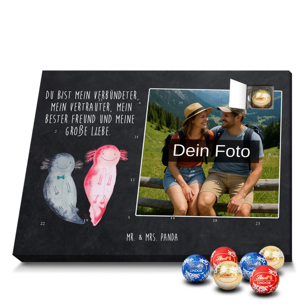  axolotl Girlfriend Personalisierter Schoko Foto Adventskalender, Axolotl, Molch, Schwanzlurch, Lurche, Jahrestag, Valentinstag, Lurch, Axolot, Ehemann, Freund, Liebe, Verlobter, Große Liebe, Liebesbeweis