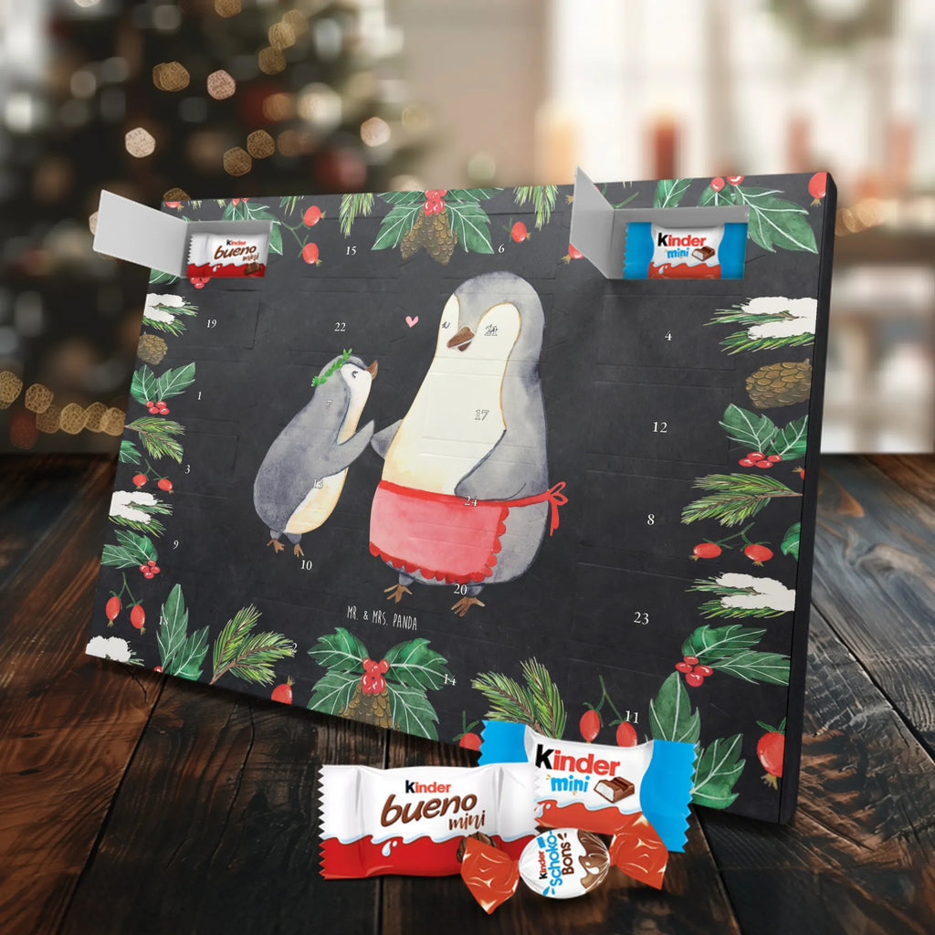 Chocolate advent calendar Penguin with child Father's Day, Mother's Day, Mummy, Birthday, Mother, Gift