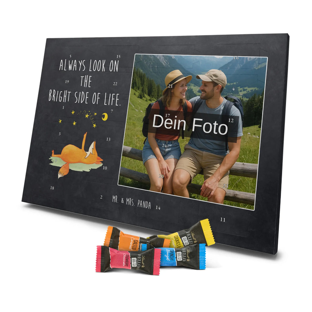 Personalisierter Schoko Foto Adventskalender Fuchs Sterne Personalisierter Schoko Foto Adventskalender, Fuchs, Spruch Positiv, Always Look On The Bright Side Of Life, Füchse, Spruch schön, Romantik, Tröstende Worte