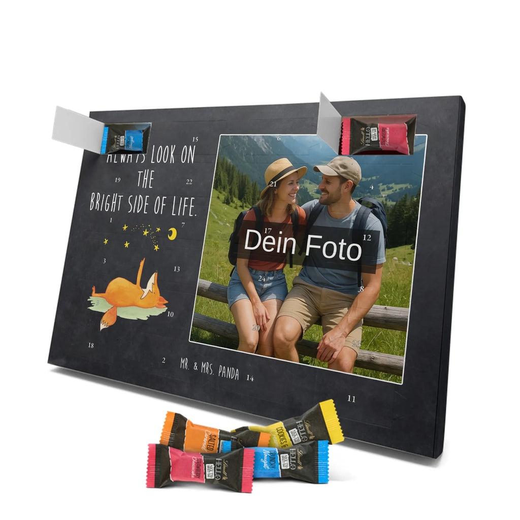 Personalisierter Schoko Foto Adventskalender Fuchs Sterne Personalisierter Schoko Foto Adventskalender, Fuchs, Spruch Positiv, Always Look On The Bright Side Of Life, Füchse, Spruch schön, Romantik, Tröstende Worte