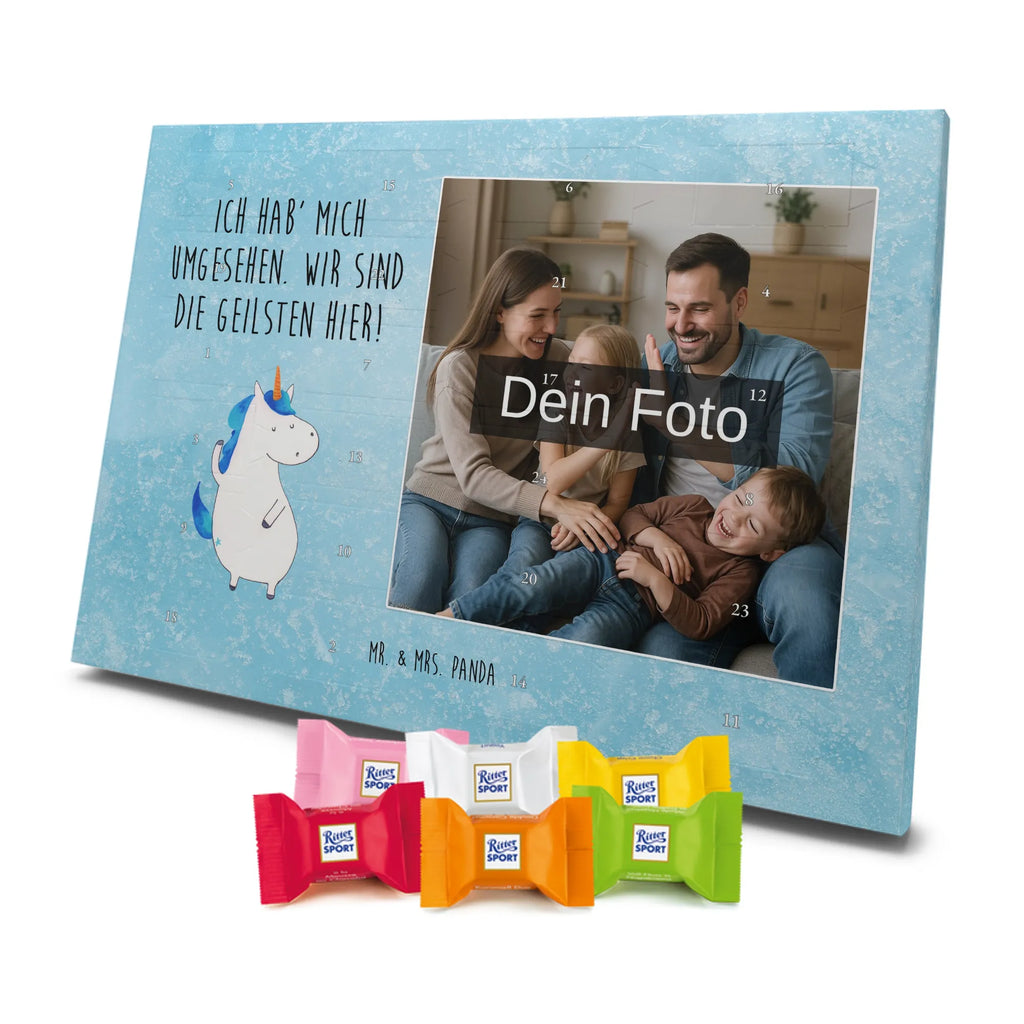 Personalisierter Schoko Foto Adventskalender Einhorn Mann Personalisierter Schoko Foto Adventskalender, Unicorn, Einhorn, Einhörner, Einhorn Deko, Cool, Freundin, Mann, Beste, BFF, Bester Freund, Familie, Hübsch, Party