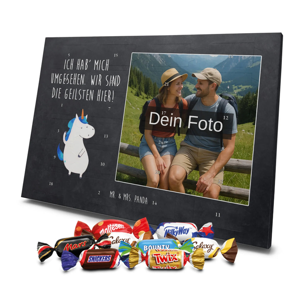 Personalisierter Schoko Foto Adventskalender Einhorn Mann Personalisierter Schoko Foto Adventskalender, Unicorn, Einhorn, Einhörner, Einhorn Deko, Cool, Freundin, Mann, Beste, BFF, Bester Freund, Familie, Hübsch, Party