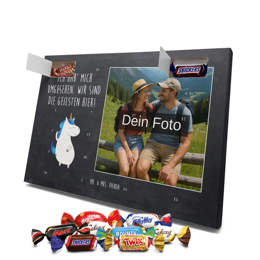 Personalisierter Schoko Foto Adventskalender Einhorn Mann Personalisierter Schoko Foto Adventskalender, Unicorn, Einhorn, Einhörner, Einhorn Deko, Cool, Freundin, Mann, Beste, BFF, Bester Freund, Familie, Hübsch, Party