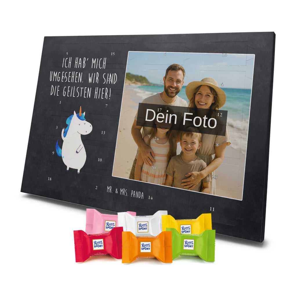 Personalisierter Schoko Foto Adventskalender Einhorn Mann Personalisierter Schoko Foto Adventskalender, Unicorn, Einhorn, Einhörner, Einhorn Deko, Cool, Freundin, Mann, Beste, BFF, Bester Freund, Familie, Hübsch, Party