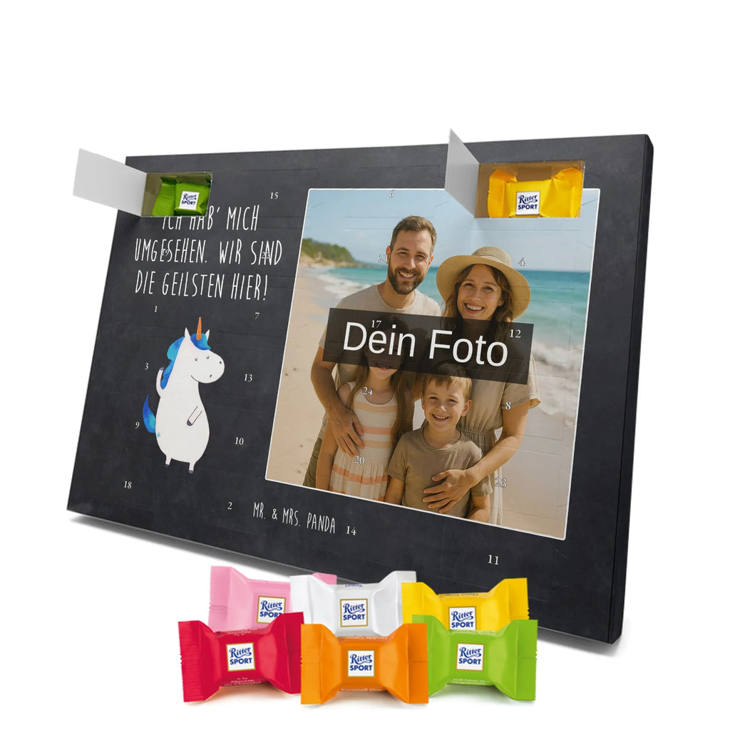 Personalisierter Schoko Foto Adventskalender Einhorn Mann Personalisierter Schoko Foto Adventskalender, Unicorn, Einhorn, Einhörner, Einhorn Deko, Cool, Freundin, Mann, Beste, BFF, Bester Freund, Familie, Hübsch, Party