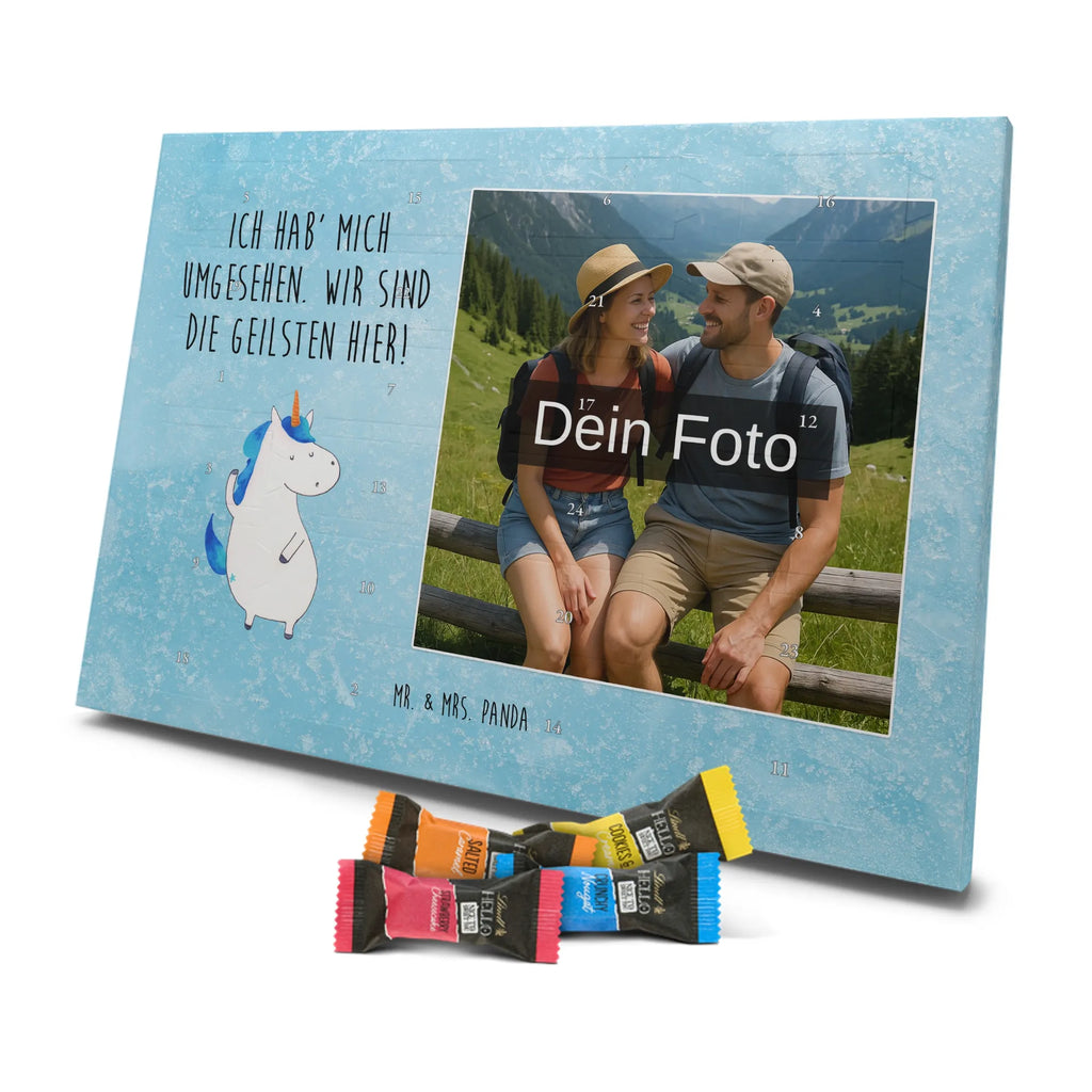 Personalisierter Schoko Foto Adventskalender Einhorn Mann Personalisierter Schoko Foto Adventskalender, Unicorn, Einhorn, Einhörner, Einhorn Deko, Cool, Freundin, Mann, Beste, BFF, Bester Freund, Familie, Hübsch, Party