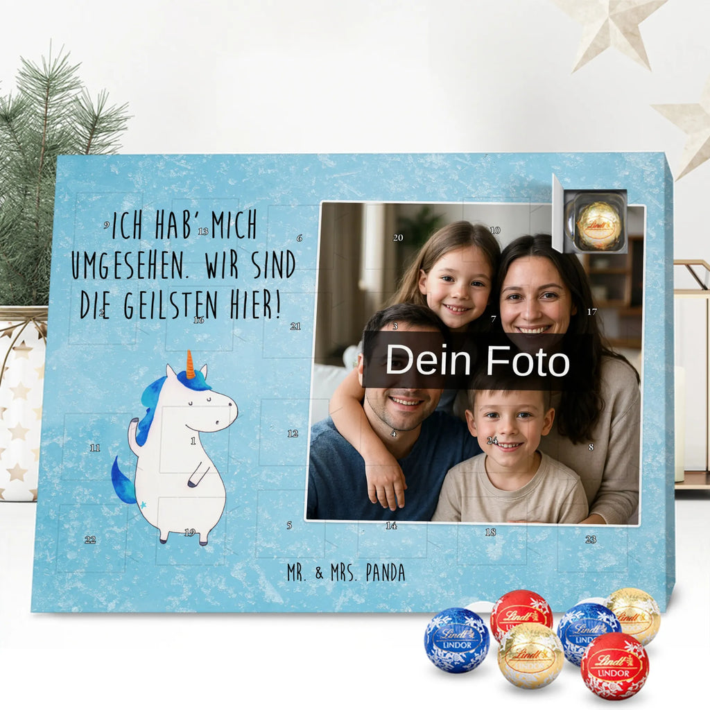 Personalisierter Schoko Foto Adventskalender Einhorn Mann Personalisierter Schoko Foto Adventskalender, Unicorn, Einhorn, Einhörner, Einhorn Deko, Cool, Freundin, Mann, Beste, BFF, Bester Freund, Familie, Hübsch, Party