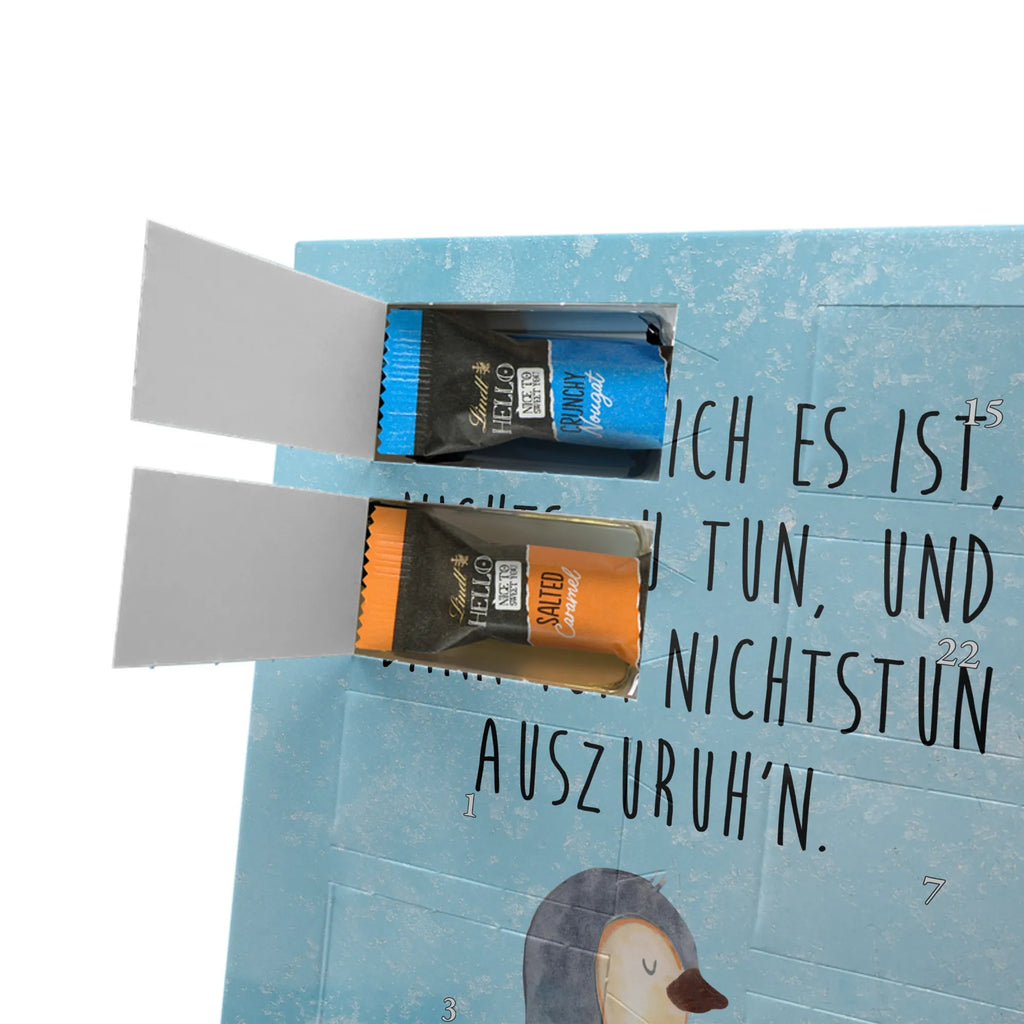 Personalisierter Schoko Foto Adventskalender Pinguin Buch Personalisierter Schoko Foto Adventskalender, Pinguin, Pinguine, Ferien, Freizeit, Urlaub, Buch, Nichtstun, Faulenzen, Lesen, Bücherwurm