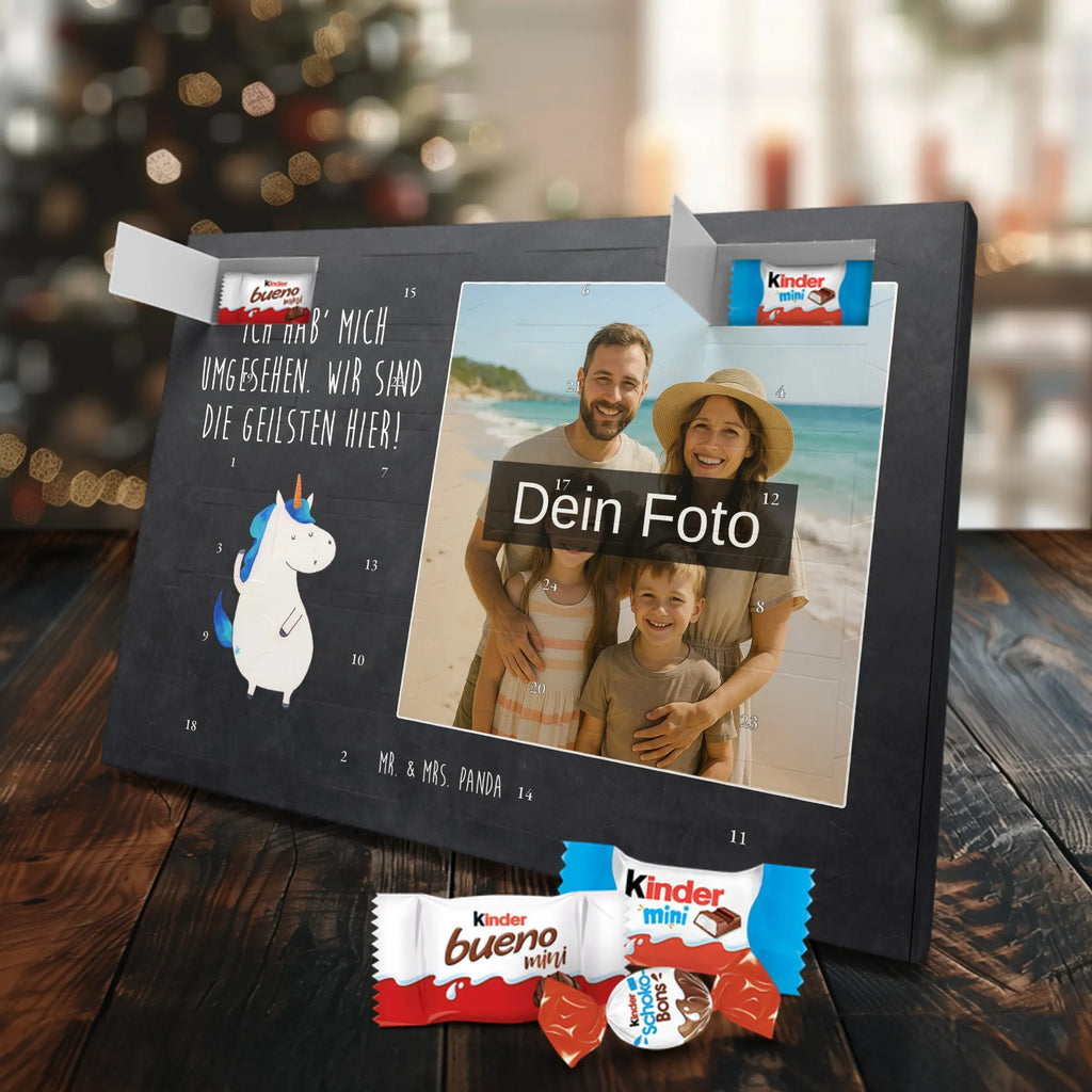 Personalisierter Schoko Foto Adventskalender Einhorn Mann Personalisierter Schoko Foto Adventskalender, Unicorn, Einhorn, Einhörner, Einhorn Deko, Cool, Freundin, Mann, Beste, BFF, Bester Freund, Familie, Hübsch, Party