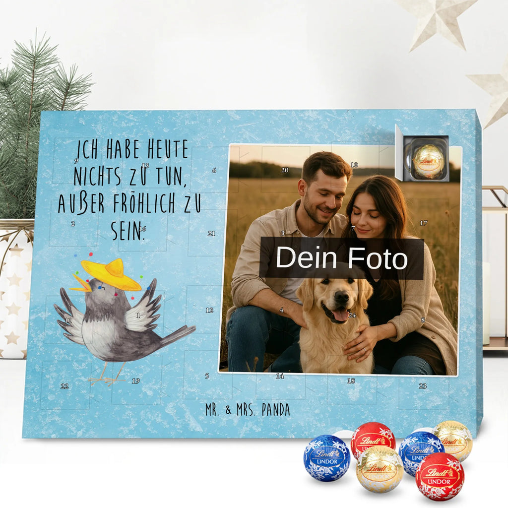 Personalisierter Schoko Foto Adventskalender Rabe Sombrero Personalisierter Schoko Foto Adventskalender, Lustige Sprüche, Tiere, Gute Laune, Tiermotive, Fröhlich sein, glücklich sein, Elster, Motivation, Glück Spruch, Spruch Positiv, Vogel, Froh, Vögel, Rabe
