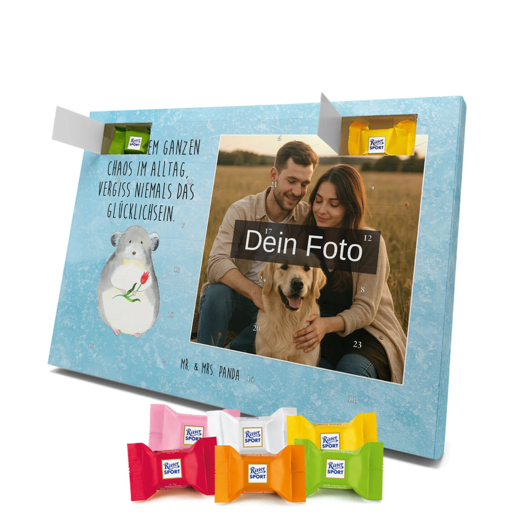  chinchilla flower Personalisierter Schoko Foto Adventskalender, Gute Laune, Lustige Sprüche, Tiere, Tiermotive, Depressionen, Büro, Chaos, Glücklichsein, Büroalltag, Chinchilla, traurig sein, Chinchillas, Kummer, Liebeskummer