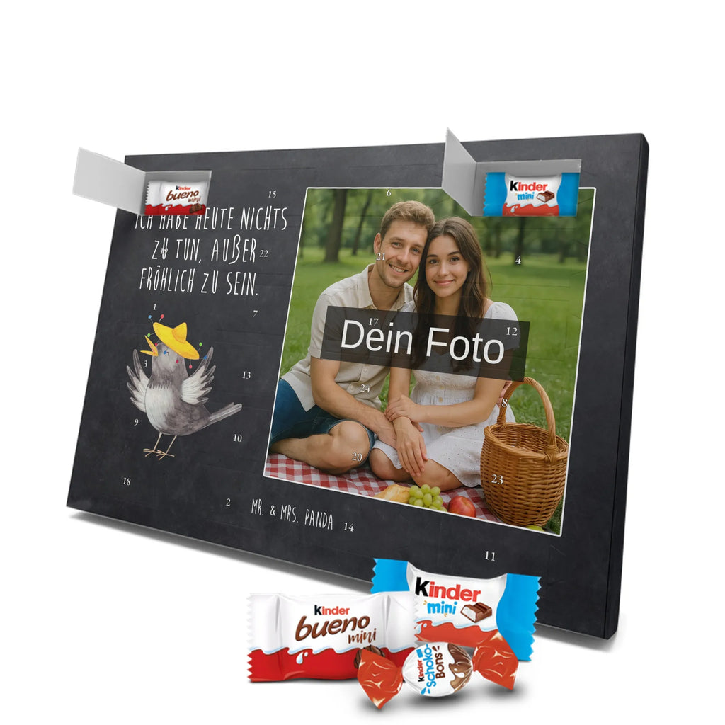 Personalisierter Schoko Foto Adventskalender Rabe Sombrero Personalisierter Schoko Foto Adventskalender, Lustige Sprüche, Tiere, Gute Laune, Tiermotive, Fröhlich sein, glücklich sein, Elster, Motivation, Glück Spruch, Spruch Positiv, Vogel, Froh, Vögel, Rabe