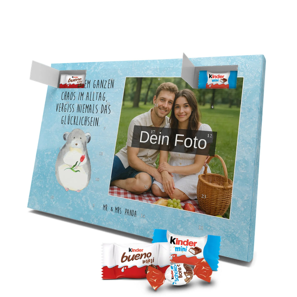  chinchilla flower Personalisierter Schoko Foto Adventskalender, Gute Laune, Lustige Sprüche, Tiere, Tiermotive, Depressionen, Büro, Chaos, Glücklichsein, Büroalltag, Chinchilla, traurig sein, Chinchillas, Kummer, Liebeskummer