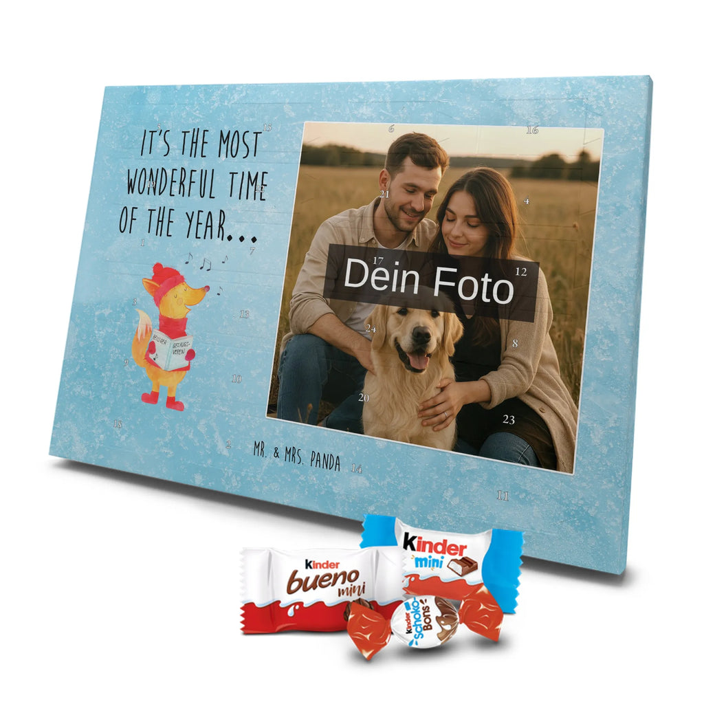 Personalisierter Schoko Foto Adventskalender Fuchs Sänger Personalisierter Schoko Foto Adventskalender, Winter, Wintermotiv, Advent, Nikolaus, Weihnachten, Weihnachtsdeko, Heiligabend, Geschenk Sänger, Sänger, Weihnachtslieder, Fuchs, Füchse, Singen