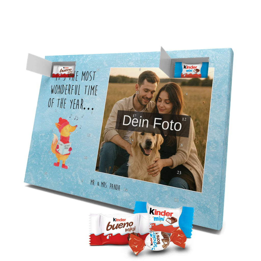 Personalisierter Schoko Foto Adventskalender Fuchs Sänger Personalisierter Schoko Foto Adventskalender, Winter, Wintermotiv, Advent, Nikolaus, Weihnachten, Weihnachtsdeko, Heiligabend, Geschenk Sänger, Sänger, Weihnachtslieder, Fuchs, Füchse, Singen
