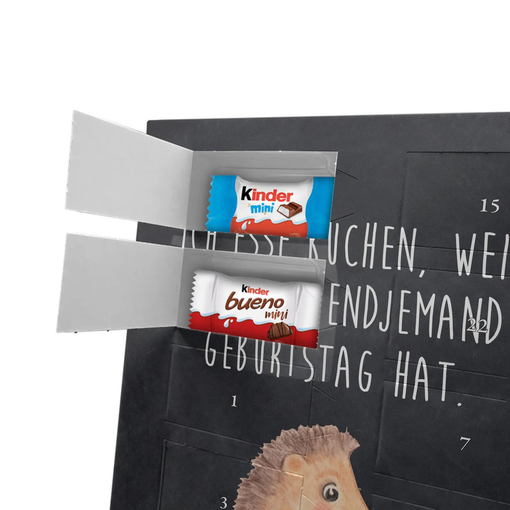  Hedgehog piece of cake Personalisierter Schoko Foto Adventskalender, Gute Laune, Lustige Sprüche, Tiere, Tiermotive, Torte, Backen Geschenk, Kuchen Backen, Igel, Geburtstagskuchen, Einladung Party, Essen Spruch, Kuchen