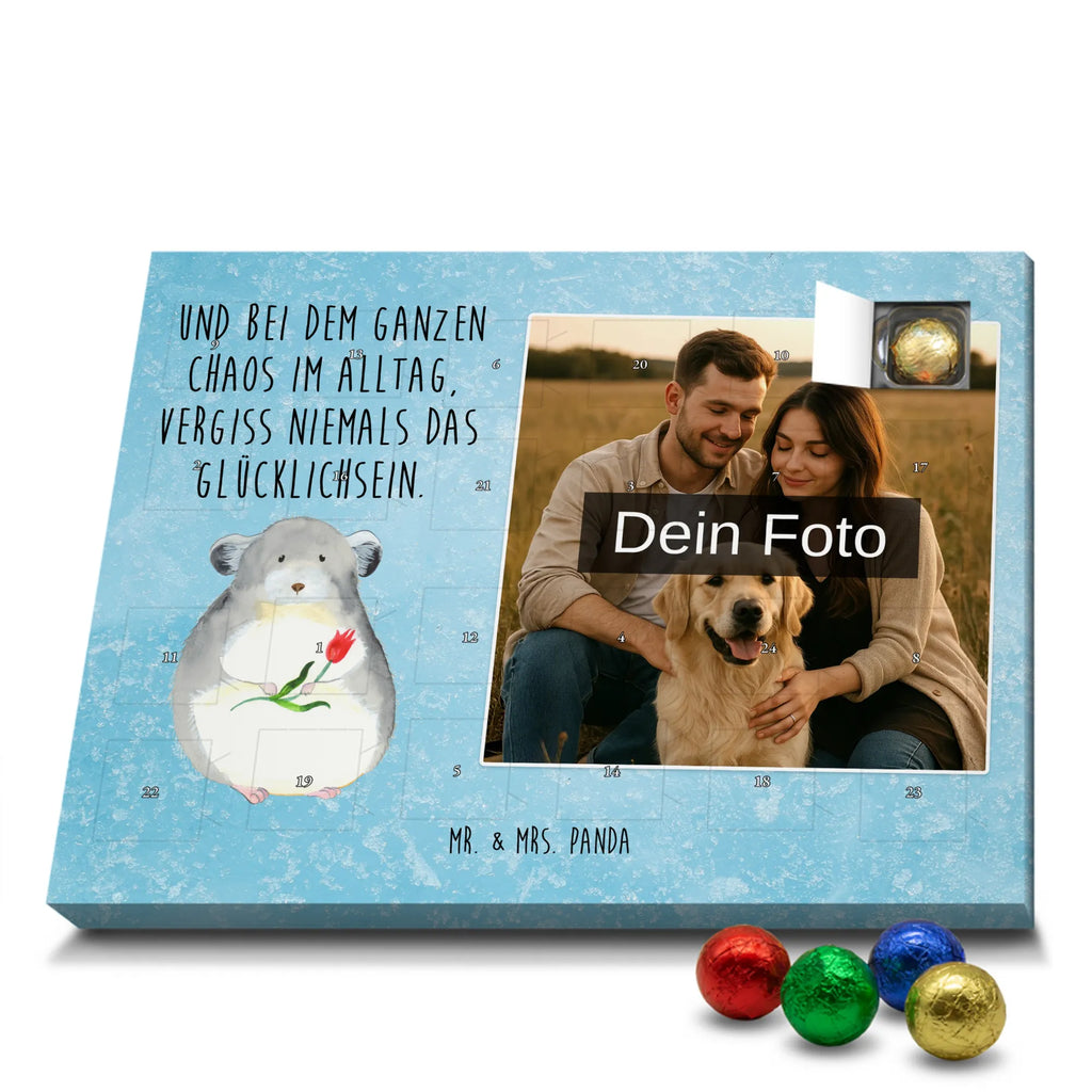 chinchilla flower Personalisierter Schoko Foto Adventskalender, Gute Laune, Lustige Sprüche, Tiere, Tiermotive, Depressionen, Büro, Chaos, Glücklichsein, Büroalltag, Chinchilla, traurig sein, Chinchillas, Kummer, Liebeskummer