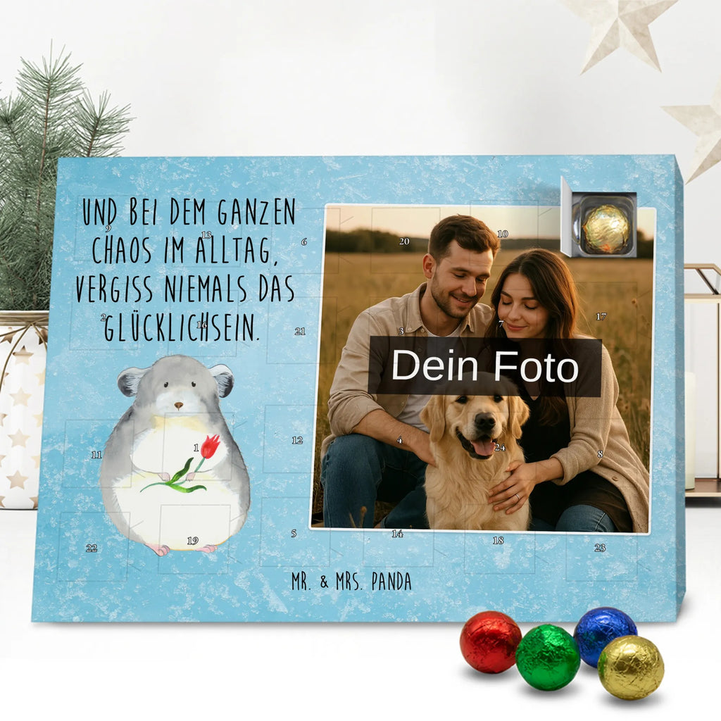  chinchilla flower Personalisierter Schoko Foto Adventskalender, Gute Laune, Lustige Sprüche, Tiere, Tiermotive, Depressionen, Büro, Chaos, Glücklichsein, Büroalltag, Chinchilla, traurig sein, Chinchillas, Kummer, Liebeskummer