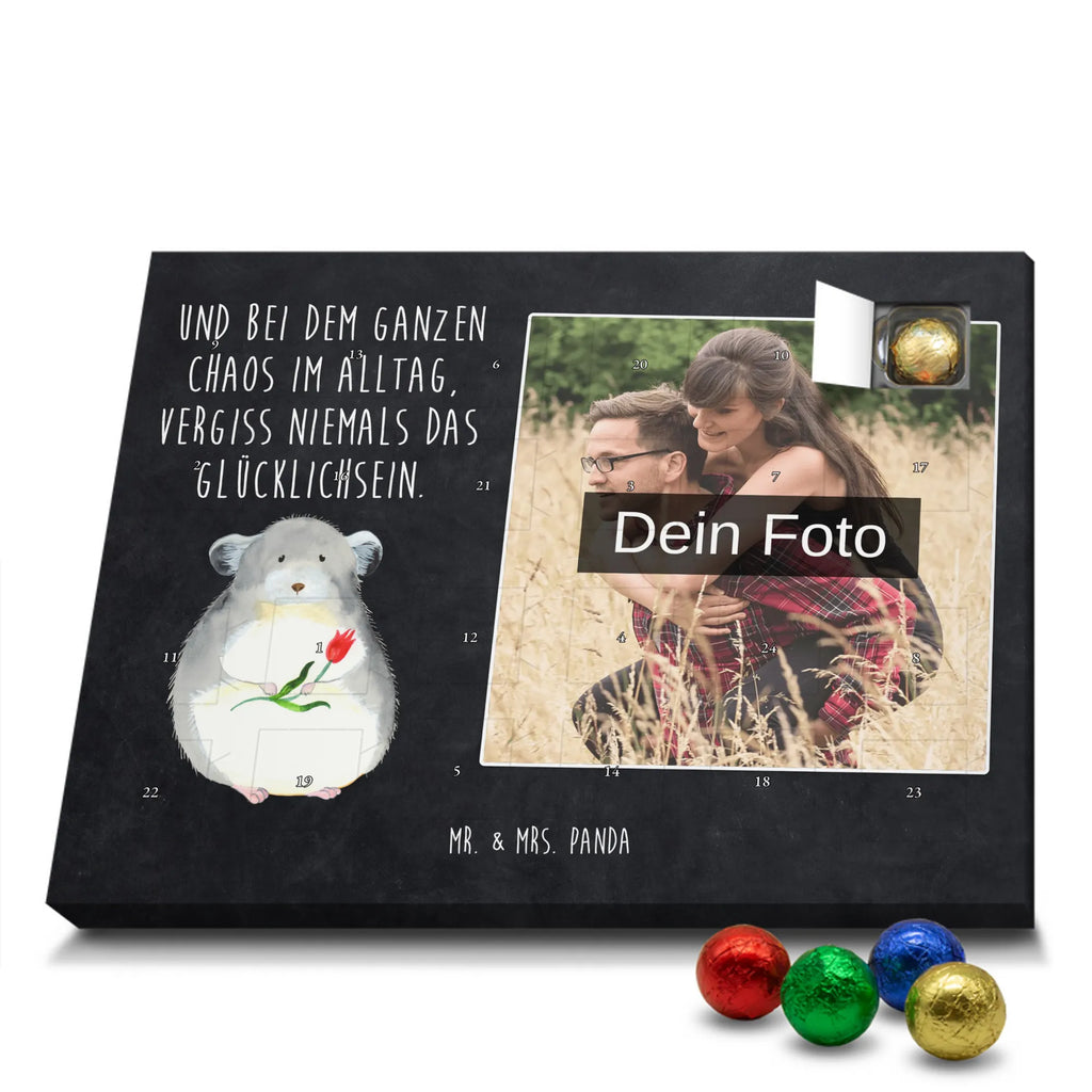  chinchilla flower Personalisierter Schoko Foto Adventskalender, Gute Laune, Lustige Sprüche, Tiere, Tiermotive, Depressionen, Büro, Chaos, Glücklichsein, Büroalltag, Chinchilla, traurig sein, Chinchillas, Kummer, Liebeskummer