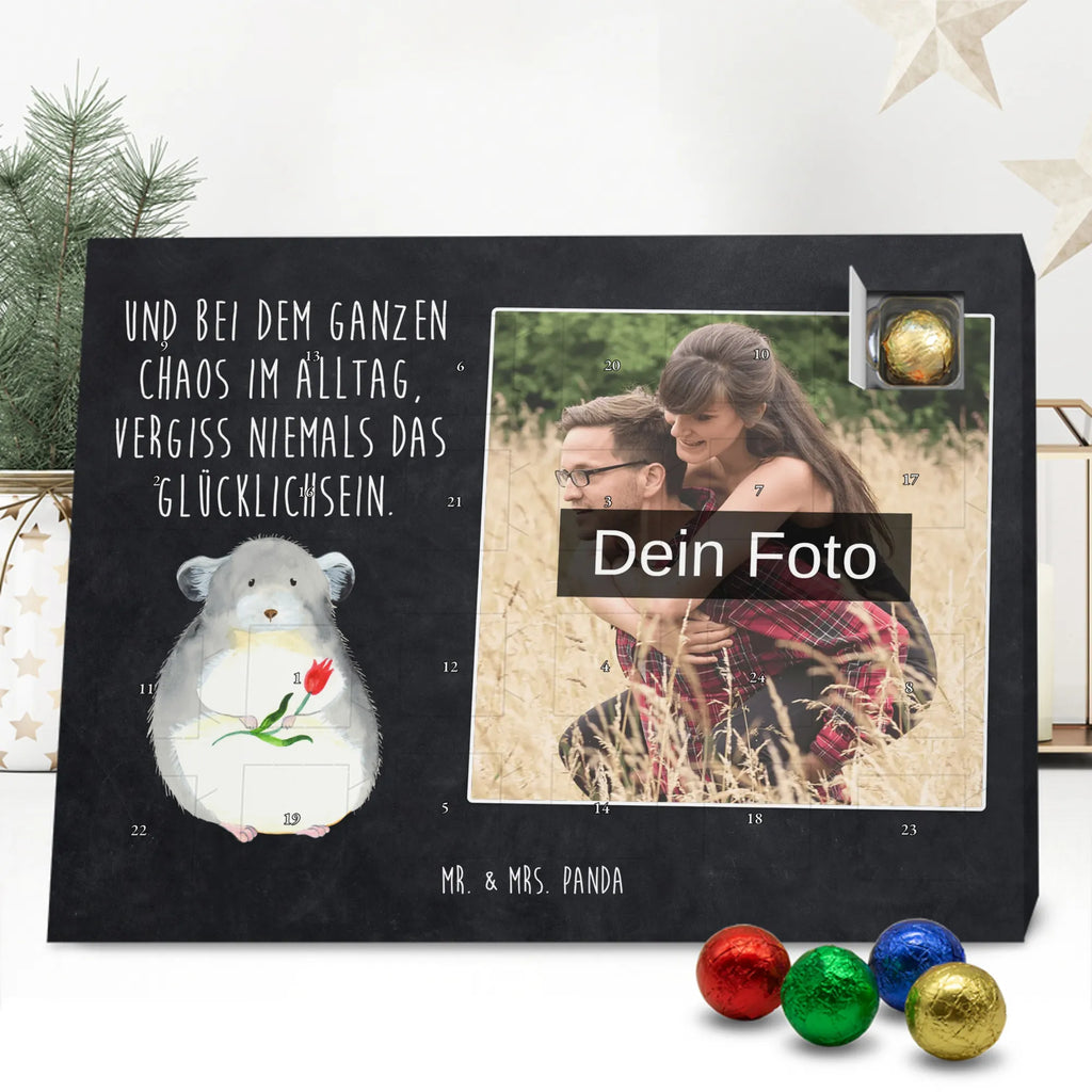  chinchilla flower Personalisierter Schoko Foto Adventskalender, Gute Laune, Lustige Sprüche, Tiere, Tiermotive, Depressionen, Büro, Chaos, Glücklichsein, Büroalltag, Chinchilla, traurig sein, Chinchillas, Kummer, Liebeskummer