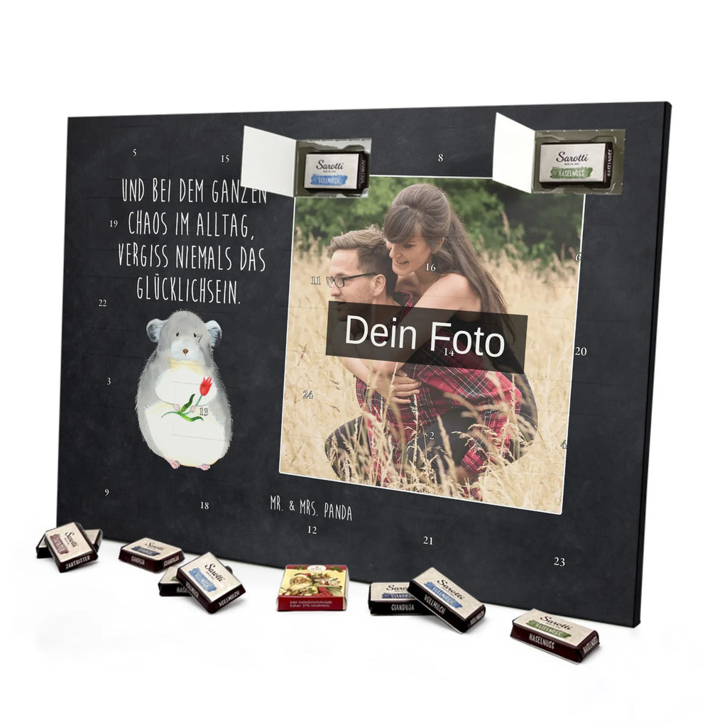  chinchilla flower Personalisierter Schoko Foto Adventskalender, Gute Laune, Lustige Sprüche, Tiere, Tiermotive, Depressionen, Büro, Chaos, Glücklichsein, Büroalltag, Chinchilla, traurig sein, Chinchillas, Kummer, Liebeskummer