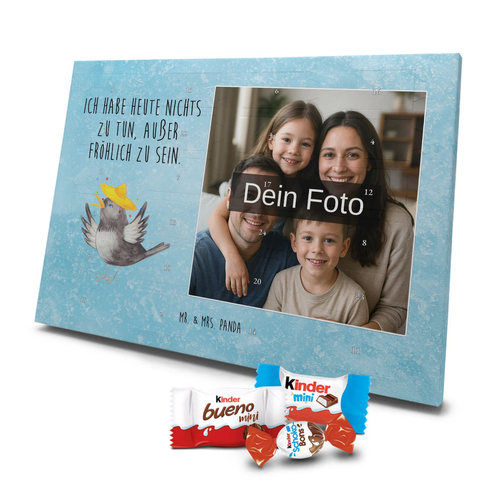 Personalisierter Schoko Foto Adventskalender Rabe Sombrero Personalisierter Schoko Foto Adventskalender, Lustige Sprüche, Tiere, Gute Laune, Tiermotive, Fröhlich sein, glücklich sein, Elster, Motivation, Glück Spruch, Spruch Positiv, Vogel, Froh, Vögel, Rabe