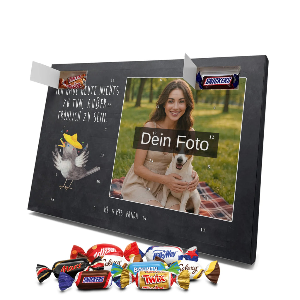 Personalisierter Schoko Foto Adventskalender Rabe Sombrero Personalisierter Schoko Foto Adventskalender, Lustige Sprüche, Tiere, Gute Laune, Tiermotive, Fröhlich sein, glücklich sein, Elster, Motivation, Glück Spruch, Spruch Positiv, Vogel, Froh, Vögel, Rabe