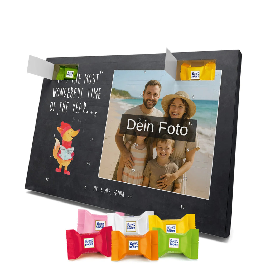 Personalisierter Schoko Foto Adventskalender Fuchs Sänger Personalisierter Schoko Foto Adventskalender, Winter, Wintermotiv, Advent, Nikolaus, Weihnachten, Weihnachtsdeko, Heiligabend, Geschenk Sänger, Sänger, Weihnachtslieder, Fuchs, Füchse, Singen