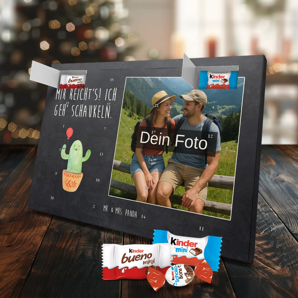  cactus balloon Personalisierter Schoko Foto Adventskalender, Kakteen, Kaktus, Stress, Neustart, Büroalltag, Büro, Freude, Luftballon, Freund, Prüfung, Freundin, Ausbildung