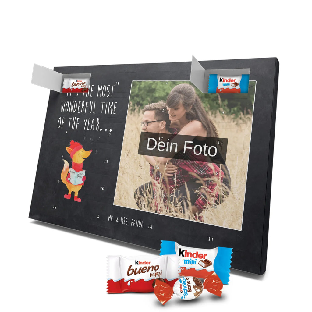 Personalisierter Schoko Foto Adventskalender Fuchs Sänger Personalisierter Schoko Foto Adventskalender, Winter, Wintermotiv, Advent, Nikolaus, Weihnachten, Weihnachtsdeko, Heiligabend, Geschenk Sänger, Sänger, Weihnachtslieder, Fuchs, Füchse, Singen