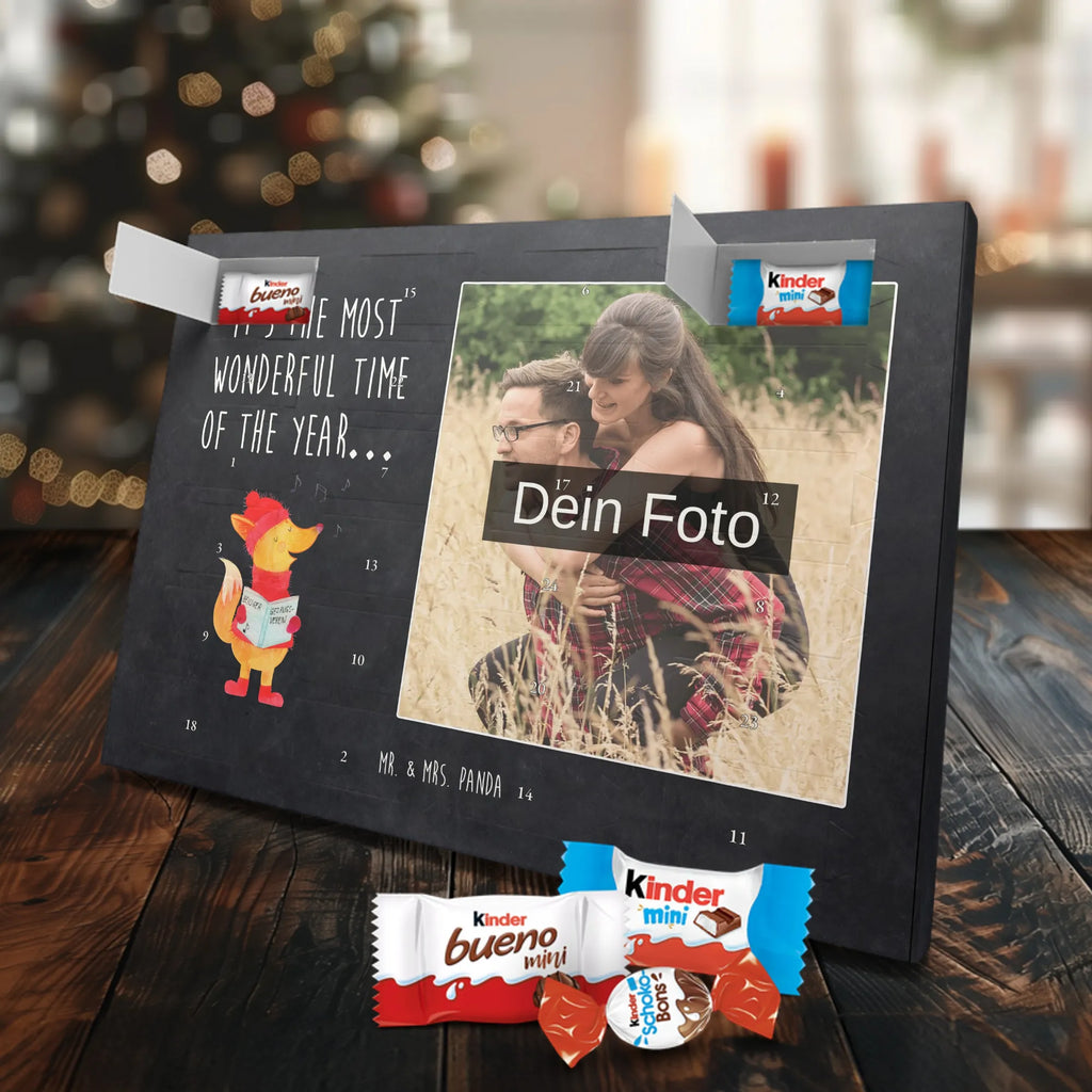 Personalisierter Schoko Foto Adventskalender Fuchs Sänger Personalisierter Schoko Foto Adventskalender, Winter, Wintermotiv, Advent, Nikolaus, Weihnachten, Weihnachtsdeko, Heiligabend, Geschenk Sänger, Sänger, Weihnachtslieder, Fuchs, Füchse, Singen