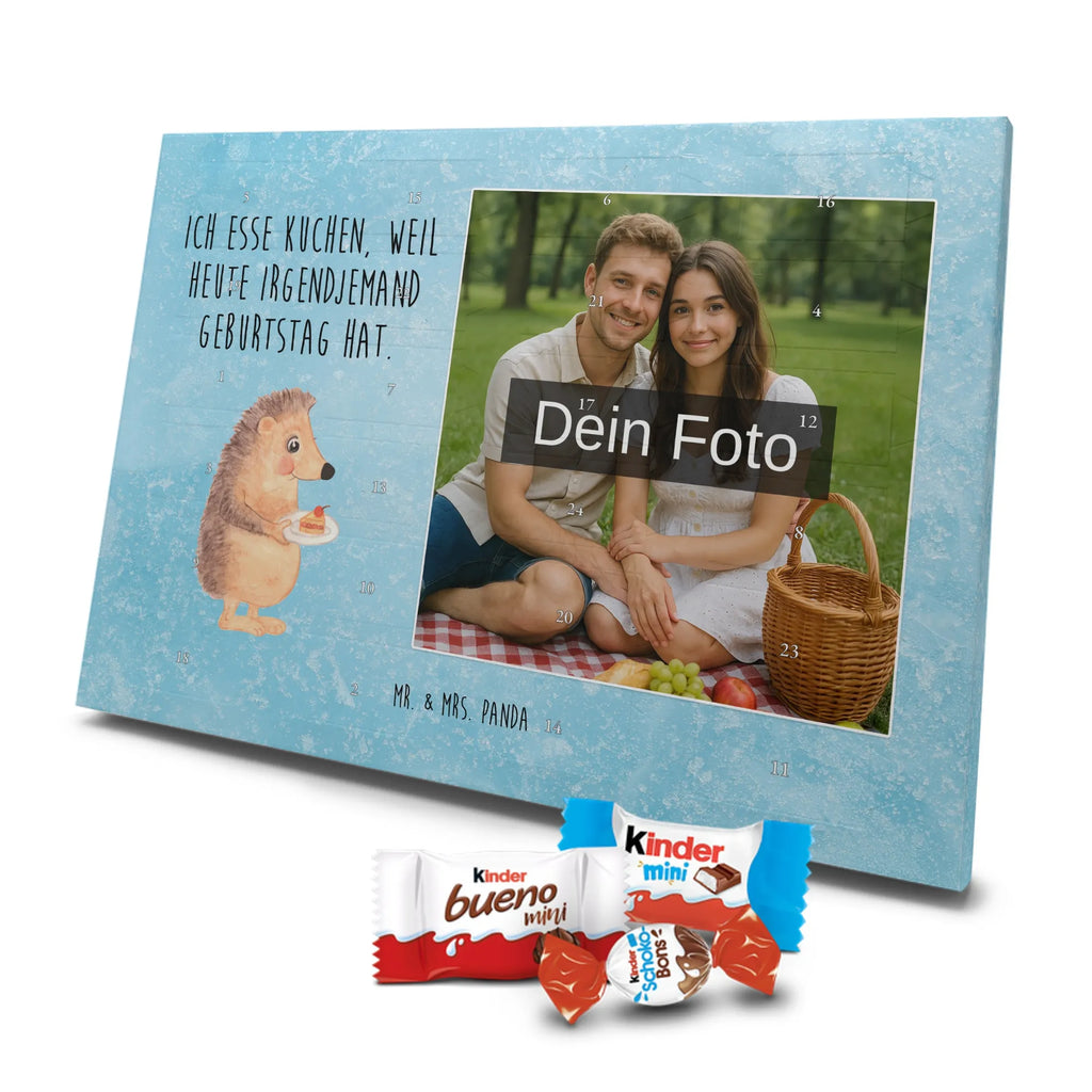  Hedgehog piece of cake Personalisierter Schoko Foto Adventskalender, Gute Laune, Lustige Sprüche, Tiere, Tiermotive, Torte, Backen Geschenk, Kuchen Backen, Igel, Geburtstagskuchen, Einladung Party, Essen Spruch, Kuchen