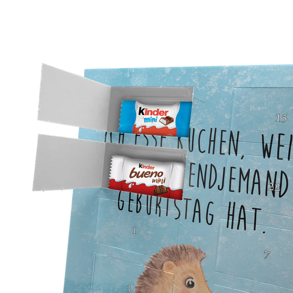  Hedgehog piece of cake Personalisierter Schoko Foto Adventskalender, Gute Laune, Lustige Sprüche, Tiere, Tiermotive, Torte, Backen Geschenk, Kuchen Backen, Igel, Geburtstagskuchen, Einladung Party, Essen Spruch, Kuchen