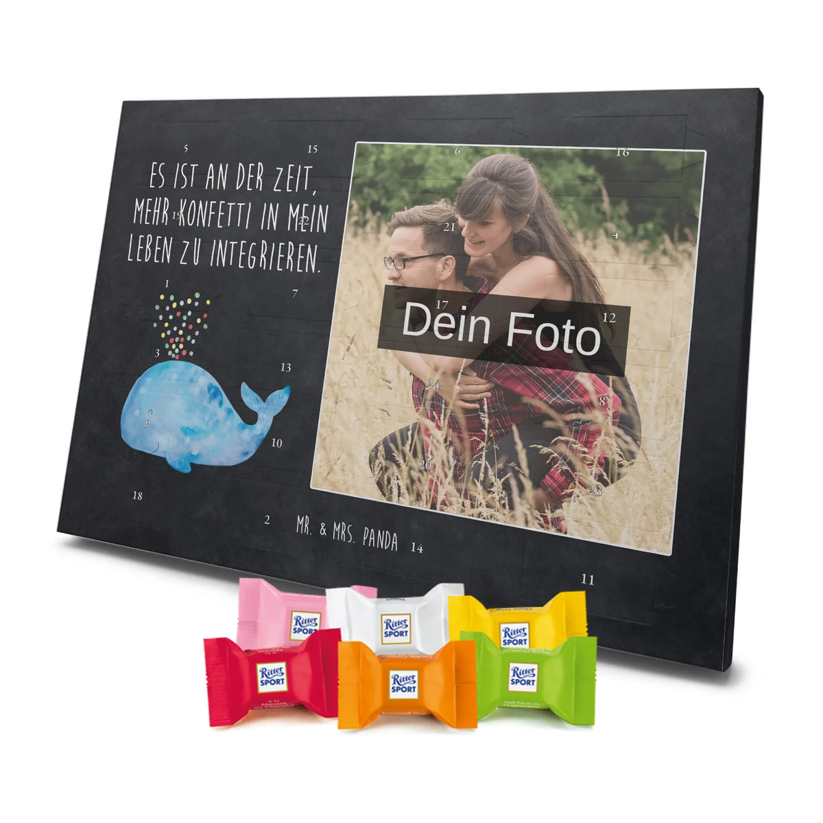 Personalisierter Schoko Foto Adventskalender Wal Konfetti Fotokalender Advent, Schoko Foto Adventskalender, Foto Schokoladen Adventskalender, Personalisierter Schoko Foto Adventskalender, Foto Adventskalender, Urlaub, Meerestiere, Meer, Diät, Wale, Abnehmen, Geburtstag, Wal, Neuanfang, Konfetti, Trennung, Lebensabschnitt, Motivation, Neustart