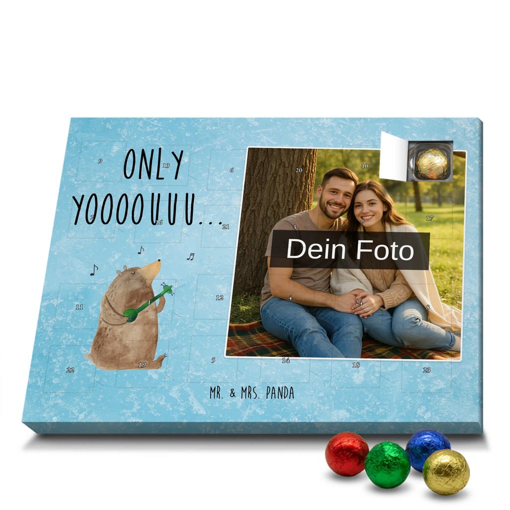 Personalisierter Schoko Foto Adventskalender Bär Gitarre Personalisierter Schoko Foto Adventskalender, Teddybär, Teddy, Bär
