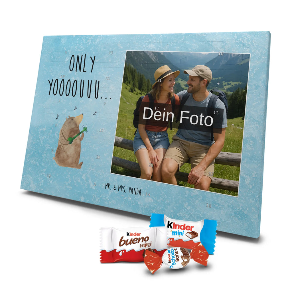 Personalisierter Schoko Foto Adventskalender Bär Gitarre Personalisierter Schoko Foto Adventskalender, Teddybär, Teddy, Bär