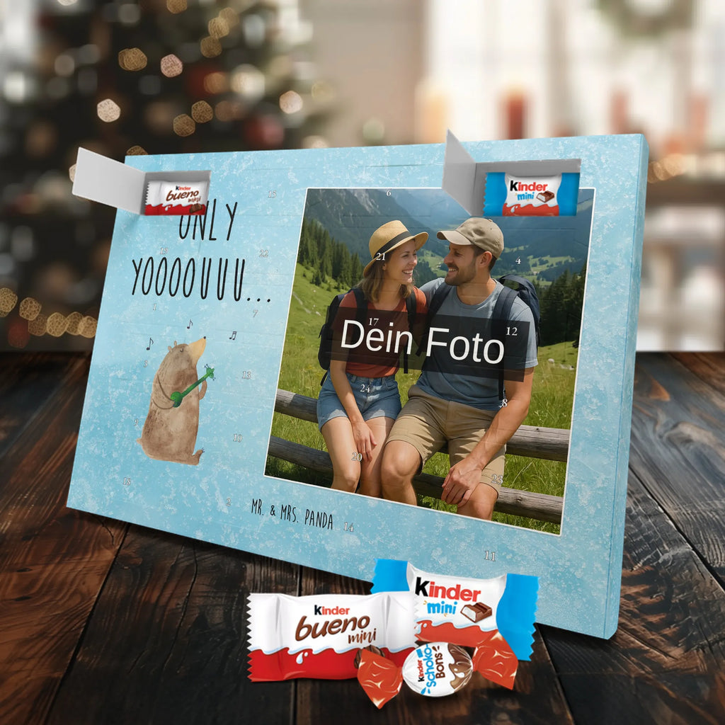 Personalisierter Schoko Foto Adventskalender Bär Gitarre Personalisierter Schoko Foto Adventskalender, Teddybär, Teddy, Bär