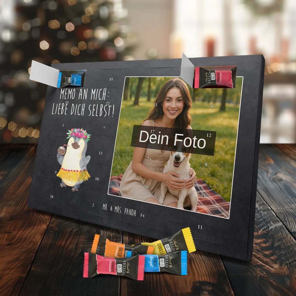 Personalisierter Schoko Foto Adventskalender Pinguin Kokosnuss Personalisierter Schoko Foto Adventskalender, Pinguin, Kokosnuss, Aloha, Hawaii, Pinguine, Urlaub