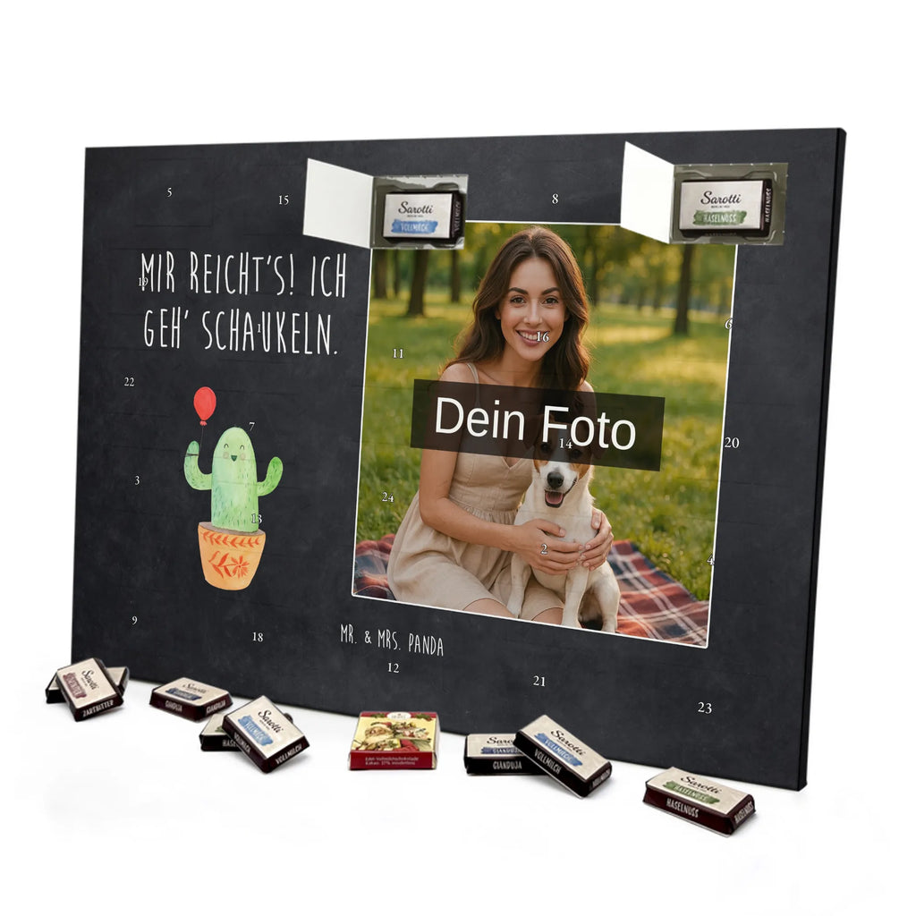  cactus balloon Personalisierter Schoko Foto Adventskalender, Kakteen, Kaktus, Stress, Neustart, Büroalltag, Büro, Freude, Luftballon, Freund, Prüfung, Freundin, Ausbildung