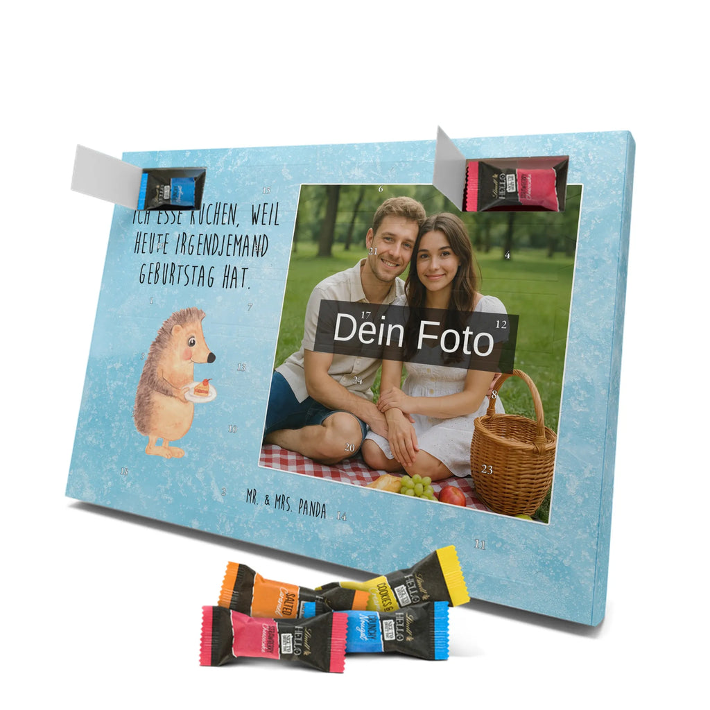  Hedgehog piece of cake Personalisierter Schoko Foto Adventskalender, Gute Laune, Lustige Sprüche, Tiere, Tiermotive, Torte, Backen Geschenk, Kuchen Backen, Igel, Geburtstagskuchen, Einladung Party, Essen Spruch, Kuchen