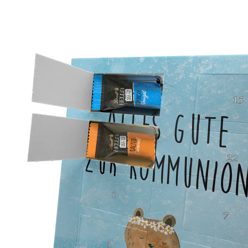  bear communion Personalisierter Schoko Foto Adventskalender, Teddybär, Teddy, Bär, Kommunion, Katholisch, Gottes Segen, Taufkerze