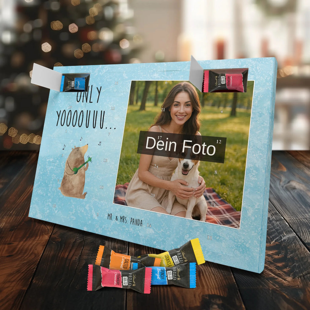 Personalisierter Schoko Foto Adventskalender Bär Gitarre Personalisierter Schoko Foto Adventskalender, Teddybär, Teddy, Bär