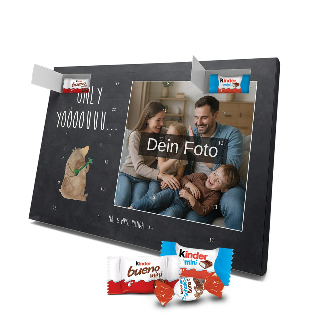 Personalisierter Schoko Foto Adventskalender Bär Gitarre Personalisierter Schoko Foto Adventskalender, Teddybär, Teddy, Bär